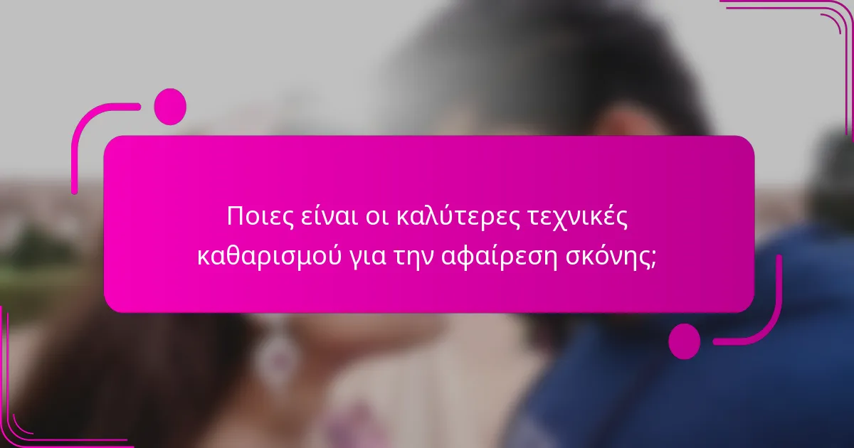 Ποιες είναι οι καλύτερες τεχνικές καθαρισμού για την αφαίρεση σκόνης;